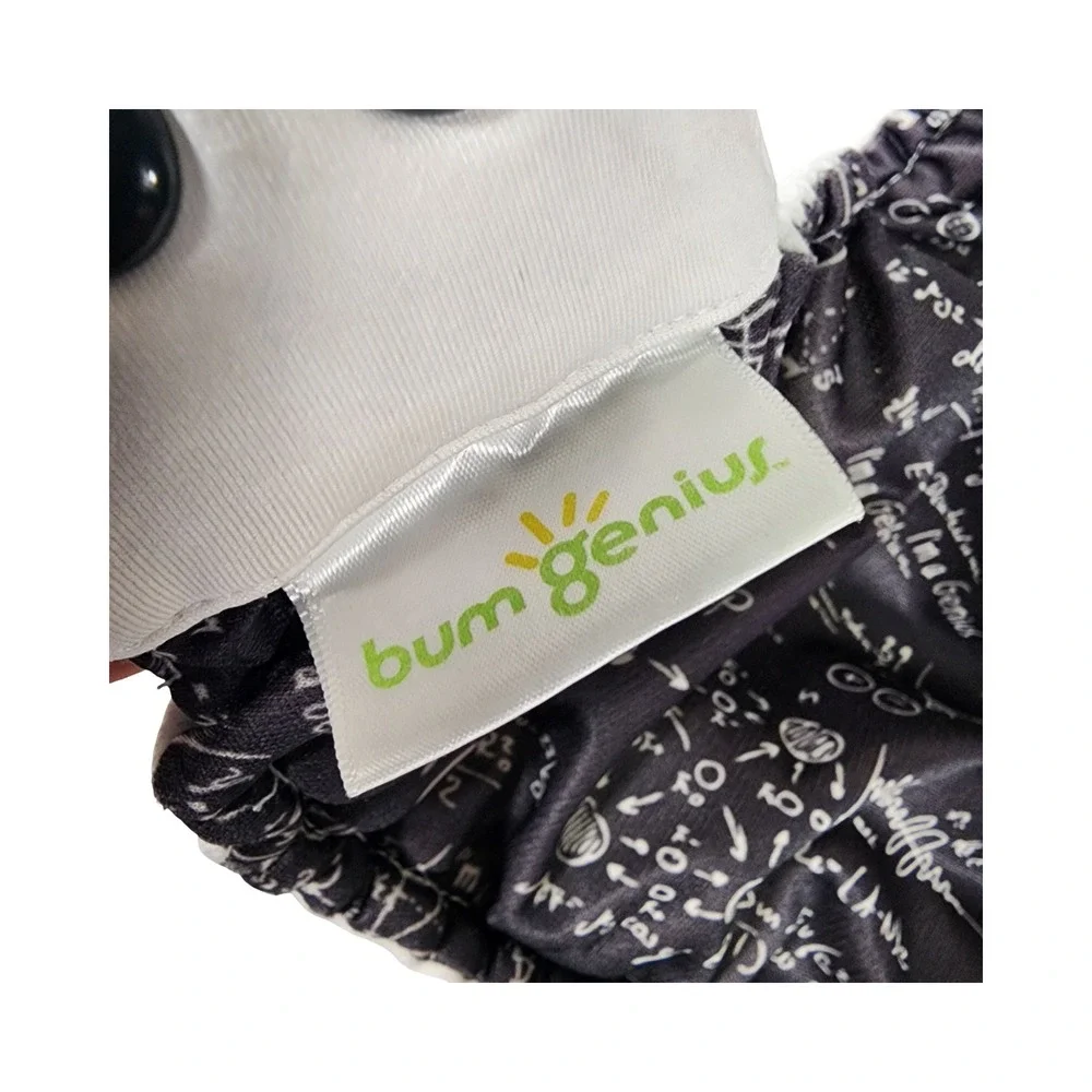 BumGenius Albert Science Math Physics Pocket Cloth Diaper with Insert Snap Rise‎